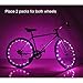 Soondar Super Bright 20-LED Bicycle Bike Rim Lights, Rose