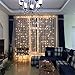 DLIUZ UL Safe 304 LED 9.8Feet Connectable Curtain Lights Icicle Lights Fairy String Lights with 8 Modes for Wedding Party Family Patio Lawn Decoration