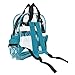 DALIX Clear Backpack Bags Smooth Plastic Transparent See Through in Teal