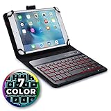 Acer Iconia Tab 8 A1-840 FHD / 8 W (W1-810-1193) Keyboard case, COOPER BACKLIGHT EXECUTIVE Bluetooth Detachable Backlit QWERTY Wireless Keyboard Carrying Case Cover Folio with Stand (Black)