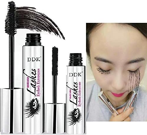 Nicebelle DDK 4D Mascara Cream, Warm Water Washable Mascara, Sold by Nicebelle DDK, Makeup Lash, Cold Waterproof Mascara, Eye Black, Eyelash Extension, Crazy-Long Style (Mascara Only)