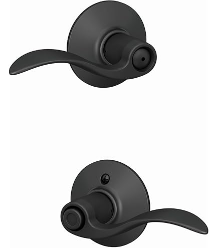 Schlage F51A ACC 622 Accent Door Lever, Keyed Entry Lock, Matte