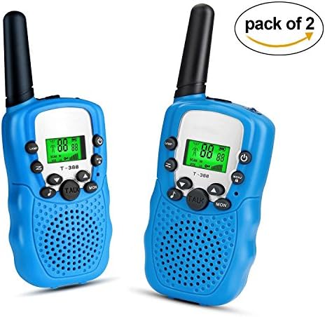Walkie Talkies, ZoiyTop 22 Channel Two Way Radio 3-5 Miles FRS/GMRS Handheld Mini Walkie Talkies for Kids ( 2 Pcs Blue)