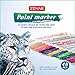 ZEYAR Paint Markers, Extra Fine Point, Oil-Based, Full Colors range, 48 PCS, Permanent&Waterproof Ink, Works on Rock, Wood, Glass, Metal and Ceramic and more