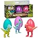 Animal Planet Super Grow Dinosaur Eggs 3pk- Perfect Easter Basket Stuffer- Toys Hatch & Grow to 3x Size in Water- Velociraptor, Pachycephalosaurus & Corythosaurus- Includes Dino Educational Fact Cards
