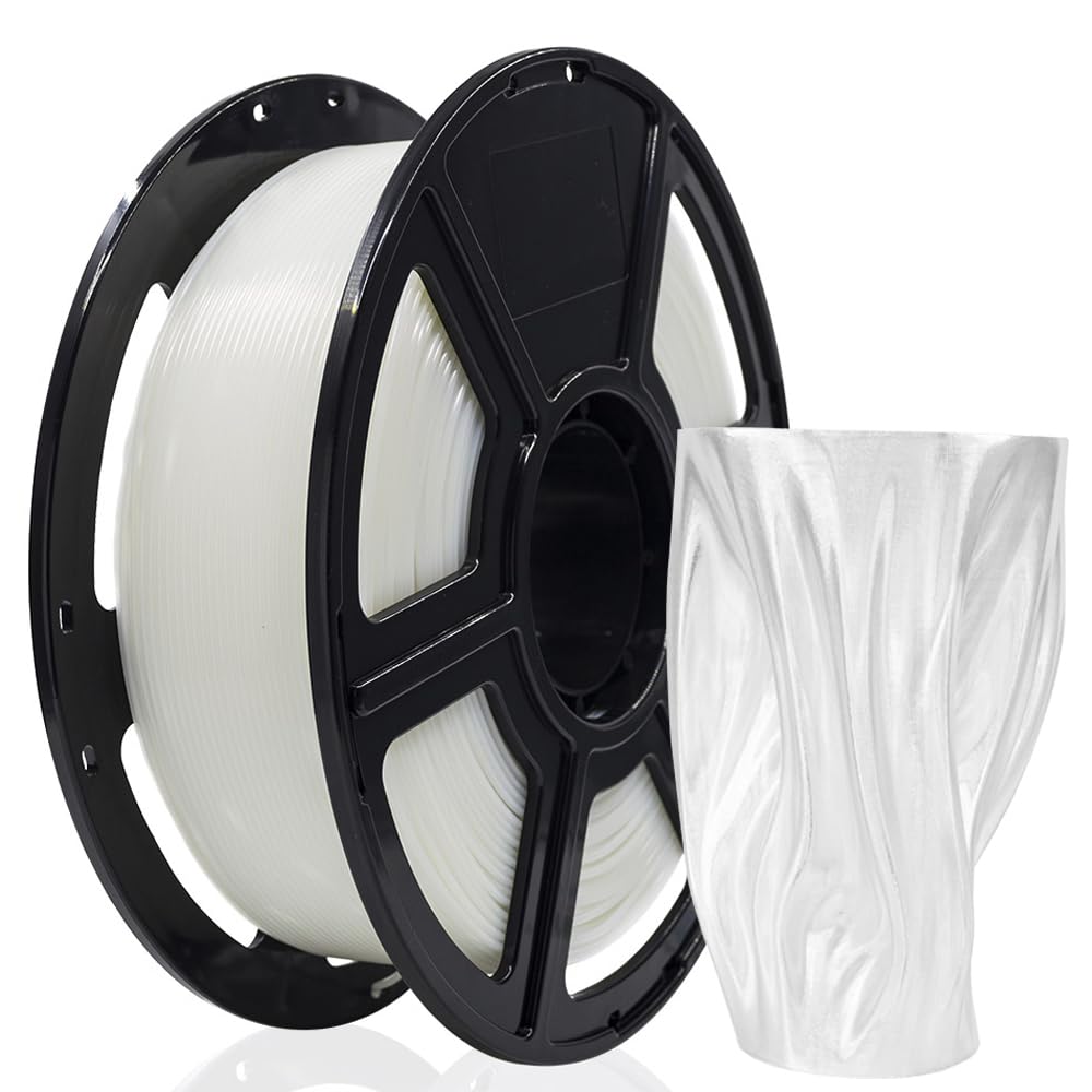 Photo 1 of FLASHFORGE 3D Printer Filament, PLA PRO Filament 1.75mm, 1KG Spool (2.2lbs), Dimensional Accuracy +/- 0.02mm for FDM 3D Printers, Better Tenacity & No Knotting (Transparent)