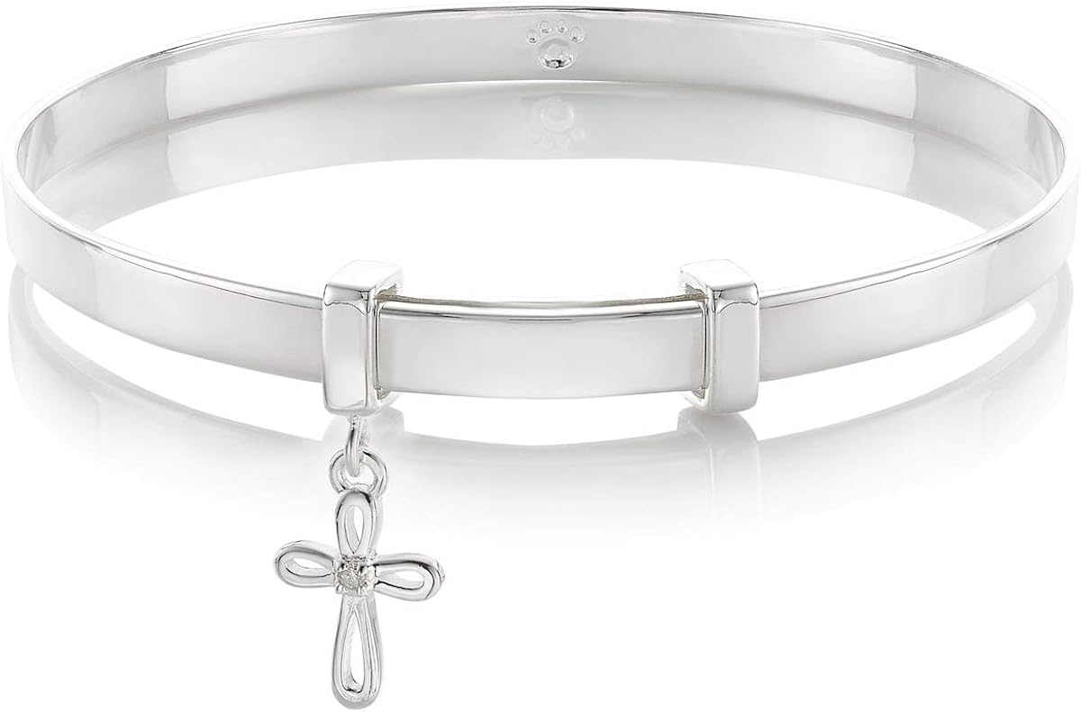 sterling silver christening bangle
