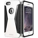iPhone 6s Case, ESR the Defender Series Hybrid Protective Case Bumper Case [Scratch-Resistant][Shock Absorbent][Perfect Fit][Anti-Slip Grip] Cover for 4.7 inches iPhone 6 Racer White