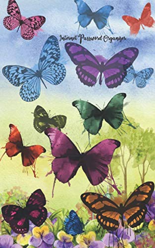 Internet Password Organizer: with Butterflies; A Premium Password Booklet, Password Manager and Pass by 