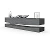 Vladon-Mueble-TV-City-Comoda-TV-con-Elemento-Inferior-1-Compartimento-Abierto-y-3-Cajones-Negro-de-Alto-BrilloAvola Vladon-Mueble-TV-City-Comoda-TV-con-Elemento-Inferior-1-Compartimento-Abierto-y-3-Cajones-Negro-de-Alto-BrilloAvola
