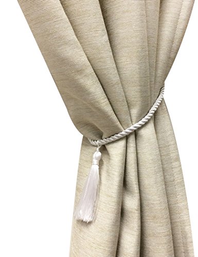 image for Home Queen Decorative Tassel Rope Tie Backs for Window Curtain, Hand K