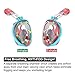 180° Panoramic View Snorkel Mask Full Face Scuba, Dive and Swim Set for Youth Adult Women Men | Easier Breath with Dry Anti-Fog Anti-Leak for Travel Beach Sea Underwater Swimming Pool