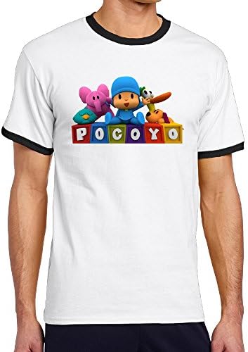 Logo Pocoyo Man's Contrast Color T Shirts Teeshirts