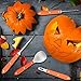 Halloween Pumpkin Carving Kit Tools Premium 4 Piece Stainless Steel Pumpkin Carving Knives Set (Scoop,Poker,Saws,Etching tool)