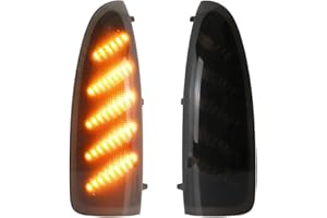 TOTMOX LED Side Mirror Light, Compatible with Ford F-Series Super Duty Pickup F250 F350 F450 F550 2003-2007, Clear/Smoked Len