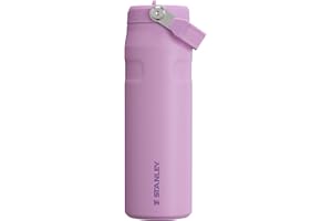 STANLEY IceFlow Flip Straw 2.0 Water Bottle 24 OZ | Built-In Straw with Larger Opening | Lightweight & Leak-Resistant | Insulated Stainless Steel | BPA-Free | Lilac
