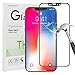 Creativecase IPhone X Screen Protector, IPhone X 3D Full Coverage Tempered Glass with [Bubble-free] [Anti-scratch] [Edge to Edge Protection] for Iphone X (001).