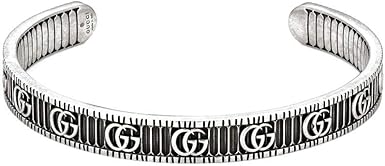 bracelet with double g in silver