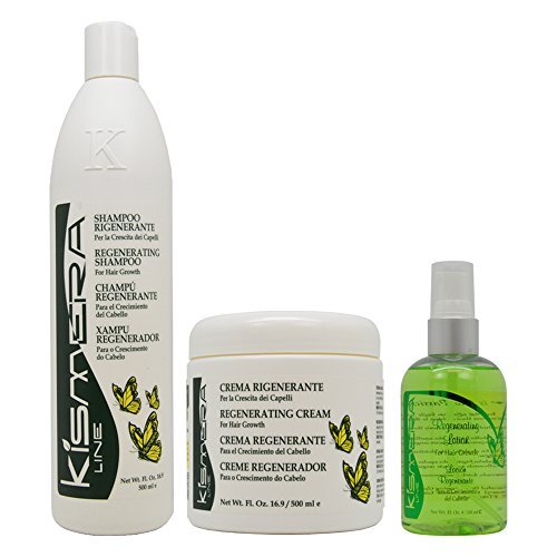 Kismera Line Regenerating Shampoo & Cream 16oz & Lotion 4oz 