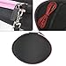 co2CREA Hard Travel Case Replacement for Matte Finish Premium Rechargeable Wireless Bluetooth Over Ear Headphones Foldable Headset (Black Case + Pink Zipper)