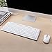 Rapoo 2.4G Multimedia Wireless Keyboard and Mouse 2-in-1 Combo for PC(White)
