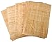 Egyptian Papyrus Blank Paper Set of 20 Sheets for Art Projects Scrapbooking Album Refill Scrolls and Teaching Ancient Hieroglyphic History 8x12in (20x30cm)
