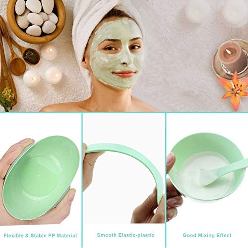 image for Face Mask Mixing Bowl Set, DaskFire 5 in 1 DIY Facemask Mixing Tool Ki