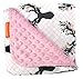 Dear Baby Gear - Reversible Baby Blankets - Soft Nursery Blanket for Newborn - Toddler Blankey - Throw Blanket for Boys & Girls - Infant Blankets - 40x30 (Girl Antler Flowers - Pink Dot)