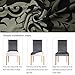 Fuloon 6 Pack Super Fit Stretch Removable Washable Short Dining Chair Protector Cover Seat Slipcover for Hotel, Dining Room, Ceremony, Banquet Wedding Party