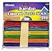 BAZIC Jumbo Colored Craft Stick 50 Per Pack (3-Pack)