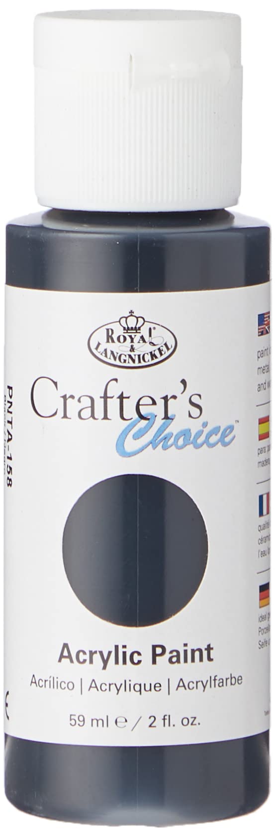 Royal & Langnickel 090672229571 Black Acrylic Paint - 59ml