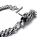 HITOP Vintage Fashion Charm Men's Dragon Jewelry Stainless Steel Bracelet