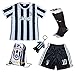 2017/2018 Juventus Home #10 DYBALA Football Futbol Soccer Kids Jersey Shorts Socks Set Youth Sizes (Home, 6-7 YEARS)