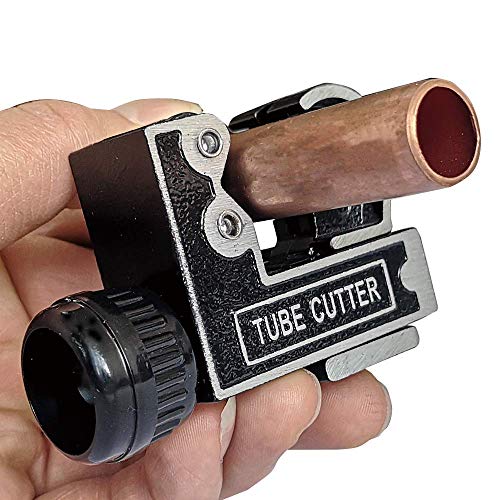 Wostore Mini Pipe Tube Cutter 1/8 to 1-1/8 Inch Tubing Cutter - for Copper Aluminum PVC Plastic.