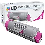 LD © Compatible Okidata 43324418 / Type C8 Magenta Laser Toner Cartridge for OKI C5550n MFP, C6100dn, C6100dtn, C6100hdn, & C6100n