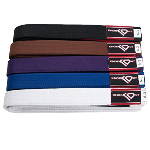 BJJ Brazilian Jiu Jitsu Gi Belt by KO Sports Gear – 100% Cotton