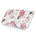 iPhone 7 Case (4.7 Inch) - Mavis's Diary Pink Flowers Peony Floral Pastoral Spring Design Flexible Slim Soft TPU Rubber Case Ultra Thin Shockproof Anti-fade Scratchproof Protective Cover for iPhone 7