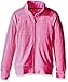 Skechers Girls' Big Space Dye Mock Neck Track Jacket, Sugar Plum, L