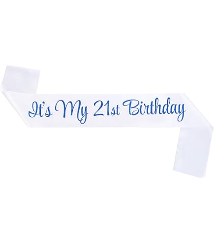 21st Birthday Sash Ideas 21st Birthday Sash, Black MSF2 Satin Soft ...