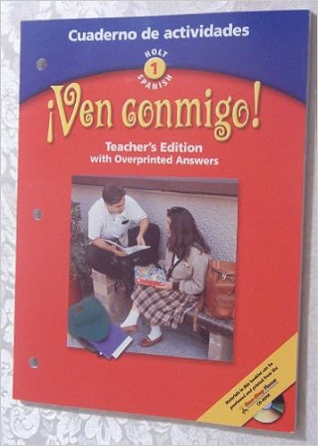  Ven Conmigo Level 1 Cuaderno De Actividades Teacher S Edition With Overprinted Answers 9780030649813 Jean Miller Dana Todd Books