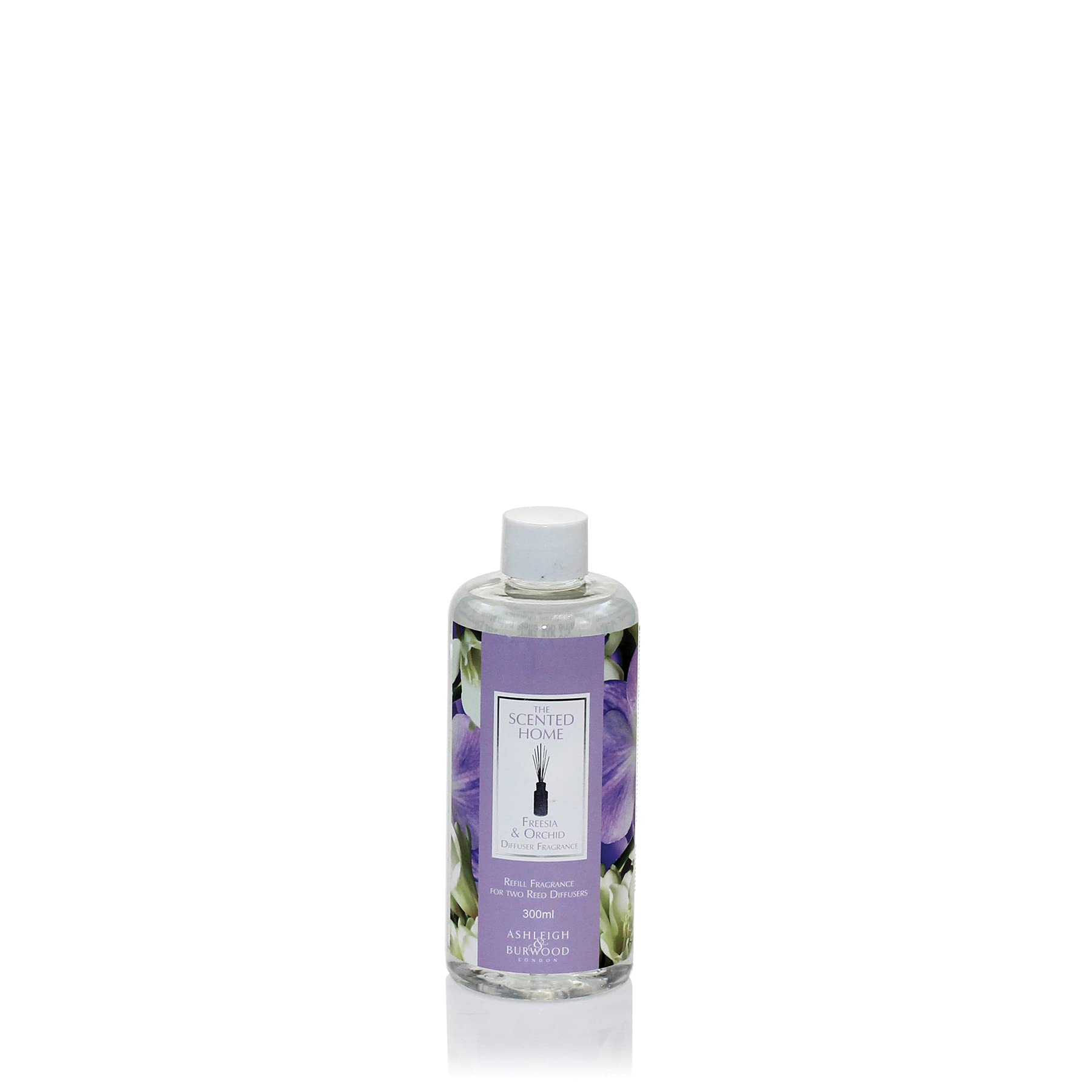 Ashleigh & Burwood - Freesia & Orchid 300 ml Diffuser Refill - The Scented Home - Long Lasting Fragrance - Floral Notes of Jasmine and Sandalwood - Eco-Friendly - Recyclable Bottle