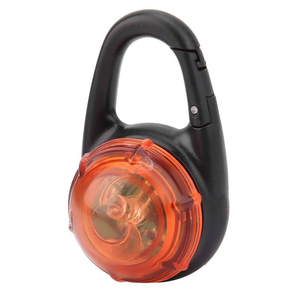 Pssopp Dog LED High Visibility Safety Light Keychain - Flashing Warning Light for Night Walking, Hiking, Camping with Dogs, Orange