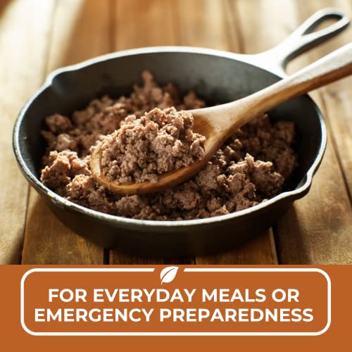 Nutristore Freeze Dried Ground Beef PreCooked Hamburger Meat for