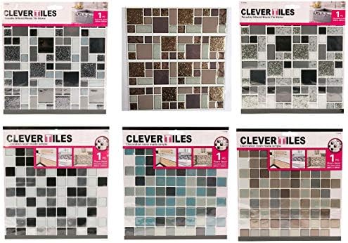 Tile Sticker Tile Transfers Tile Borders x4 10" Long x 2.5 " Wide Re-Useable Glitter Bling Mosaic Tile Cover Stickers Self Adhesive Stone Gold Beige Brown Decoration For Black White Etc Ceramic Wall Floor Tiles Peel And Stick Transform Renew And Save Money On Your Bathroom Kitchen Wall Floor Makeover