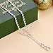 Aurora Tears Y Lariat Necklace Women Crystal Choker Necklaces Girls Chunky Statement Necklace Cubic Zirconia Bib Jewelry DP0016W