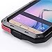 Tomplus Galaxy S6 Case, Waterproof Shockproof Aluminum Gorilla Glass Metal Case Cover for Samsung Galaxy S6 G9200 (Black)