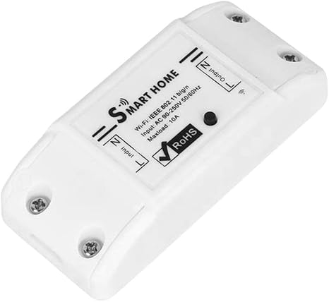 RHNE Interruptor Inteligente WiFi Temporizador de Interruptor Universal para la aplicacin Smart Life Alexa Google Home Blanco RHNE Interruptor Inteligente WiFi Temporizador de Interruptor Universal para la aplicacin Smart Life Alexa Google Home Blanco