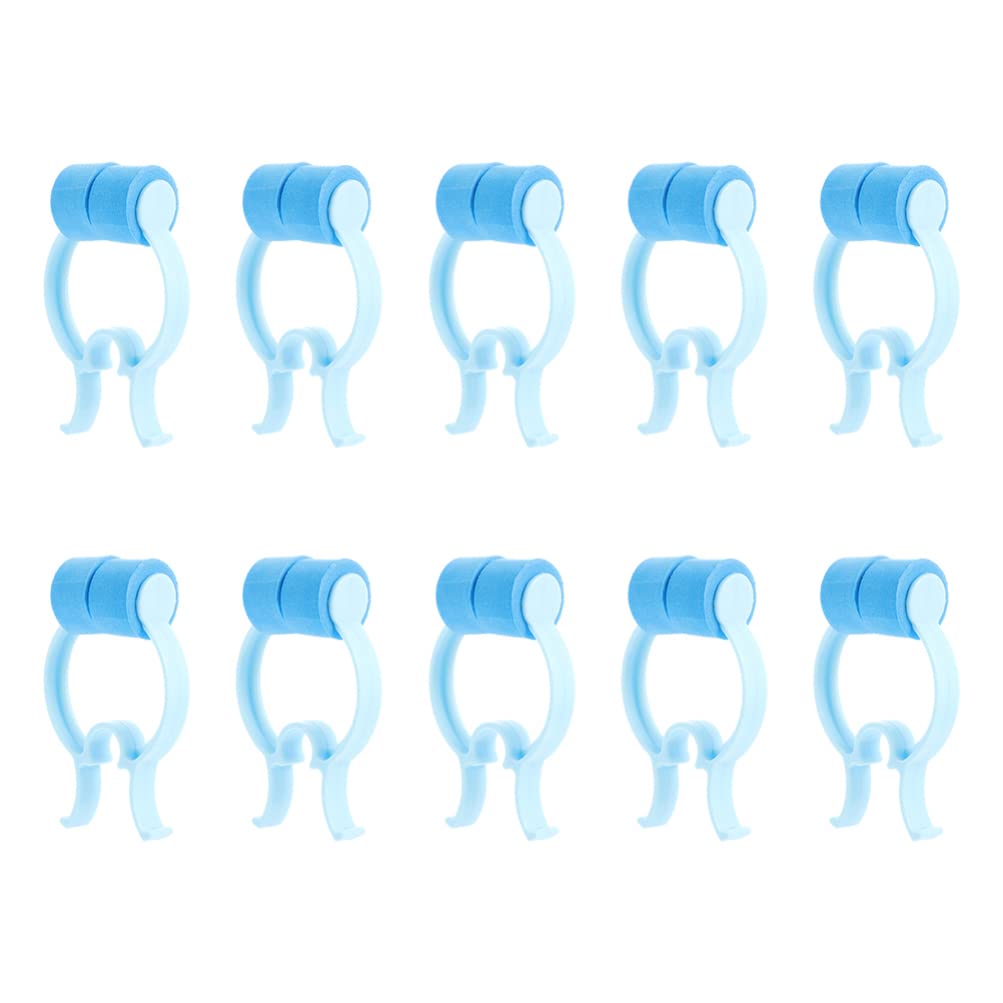 Milisten 10pcs Nose Stop Clips Nasal Nose Stopper Clips Nose Bleed Stopper Nasal Clip Treatment Nose Plugs