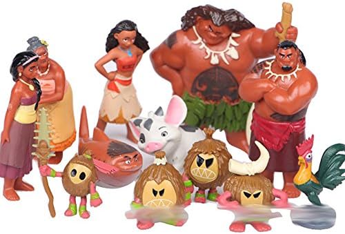 Moana Princess Adventure Collection Action Figure 12 piece Toy Gift