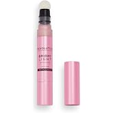 Revolution Bright Light Liquid Highlighter, Beam Pink | Buildable Formula for a Luminous Skin Glow, Vegan &amp; Cruelty-Free, 0.10 fl oz